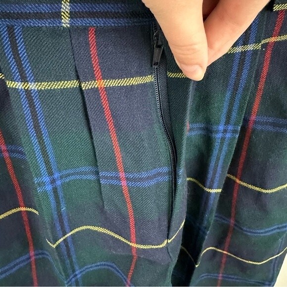 Greg Adams Vintage Plaid Tartan High Waisted Shorts NWT Size 8 - Picture 5 of 15